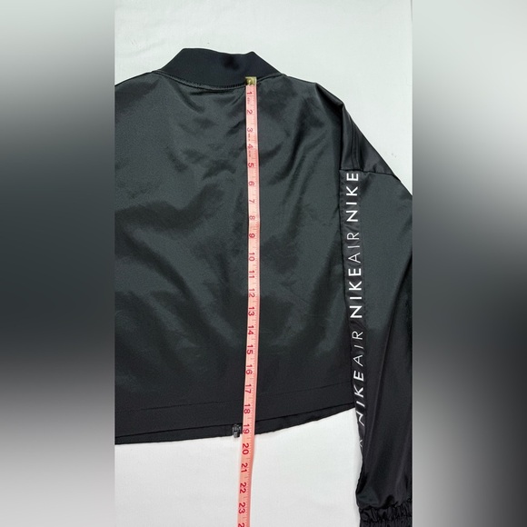 Nike Air Satin Track Crop Jacket Black Size Small - Picture 11 of 11